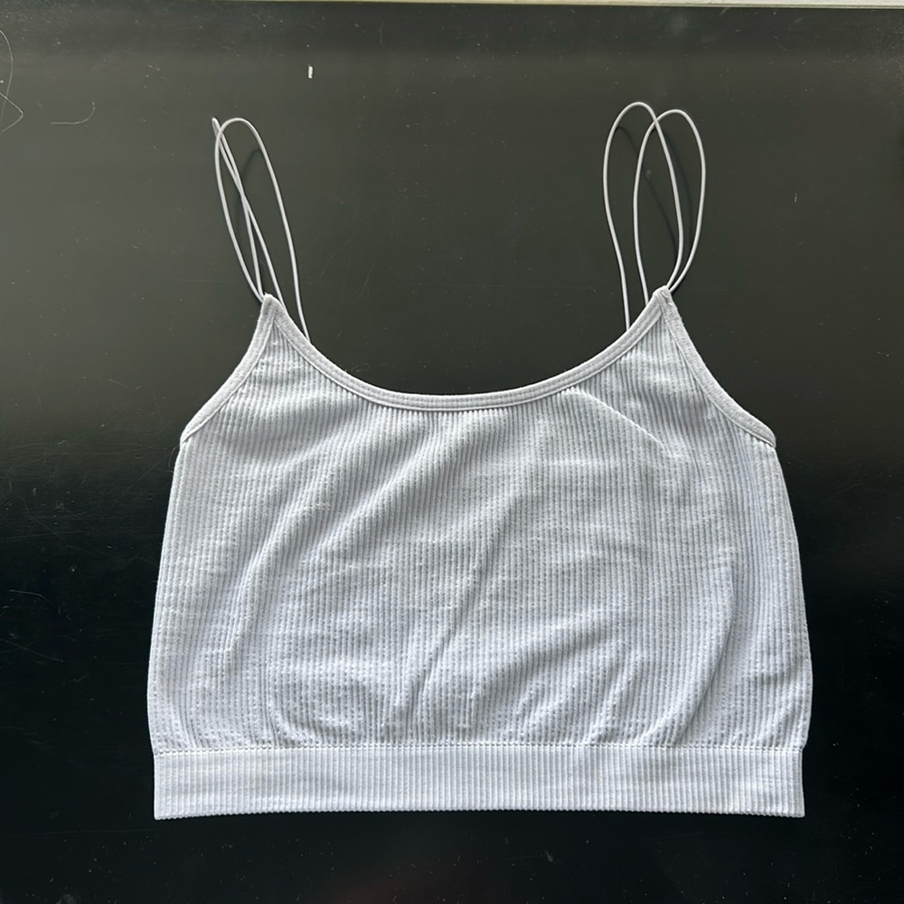 Ribbed Light Purple Pacsun Tank Top Crop Top